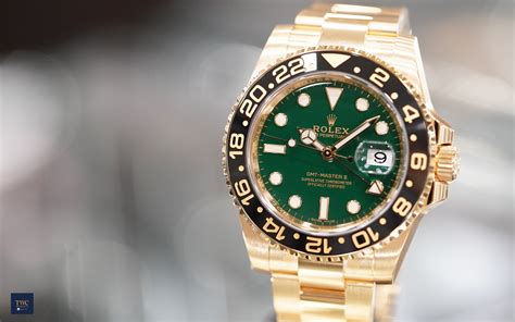 rolex gmt gold grün